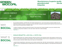 Tablet Screenshot of greenbiocoal.com
